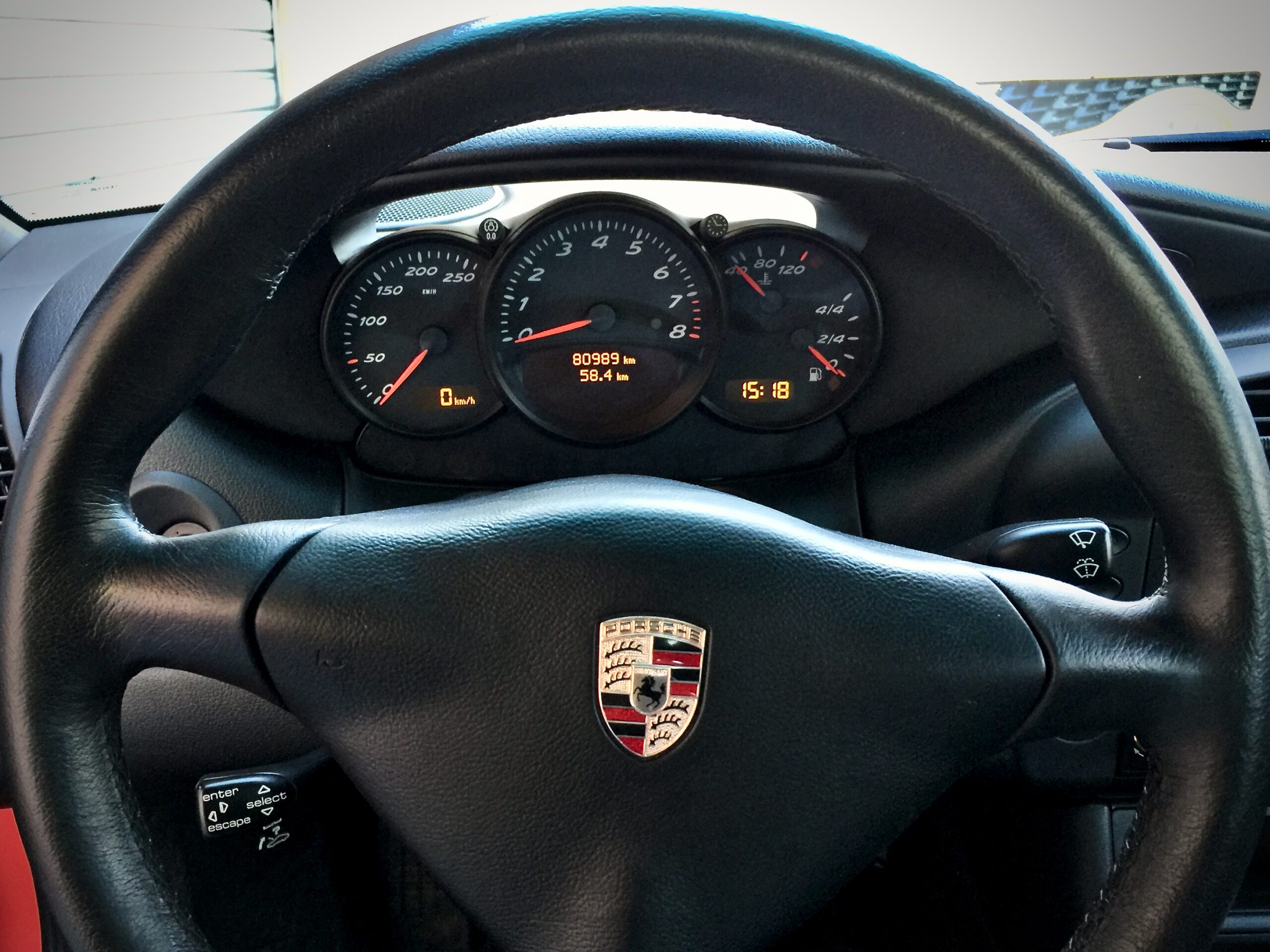 Boxster 986 3-spoke steering wheel